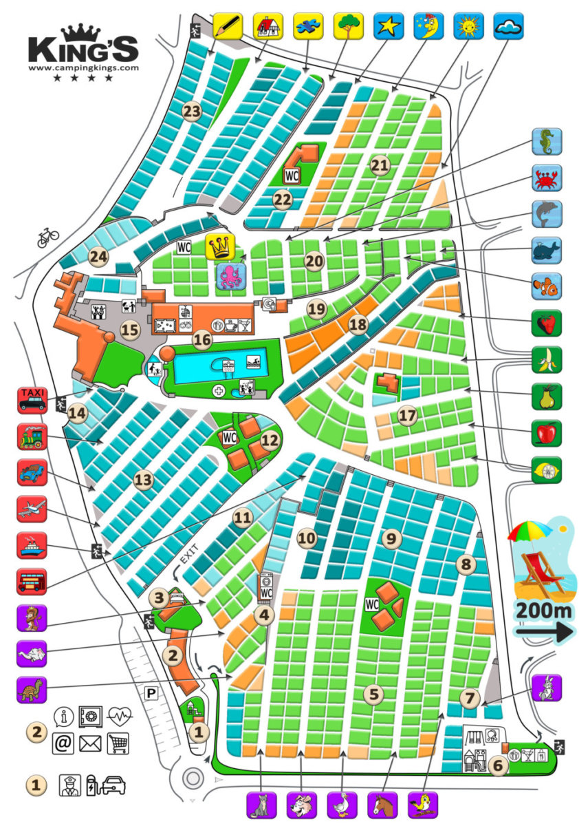 Plano del camping - Camping King's